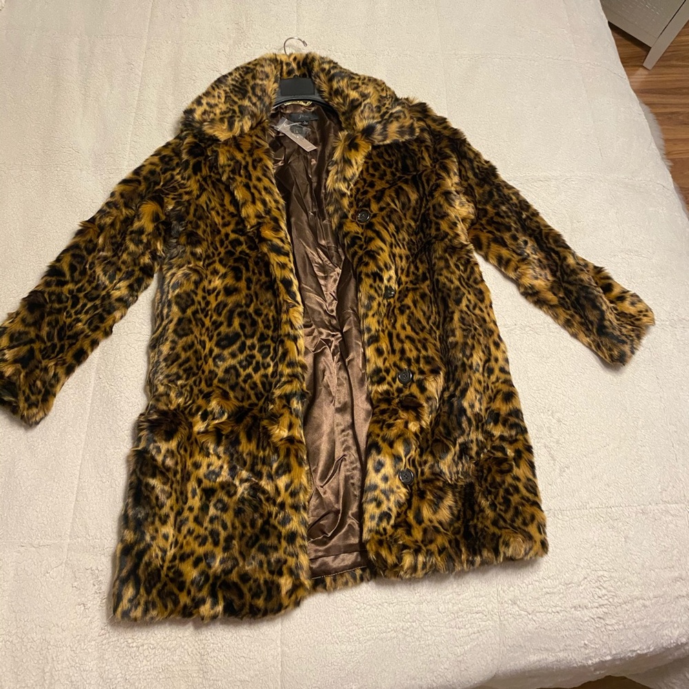 J. Crew faux fur Coat